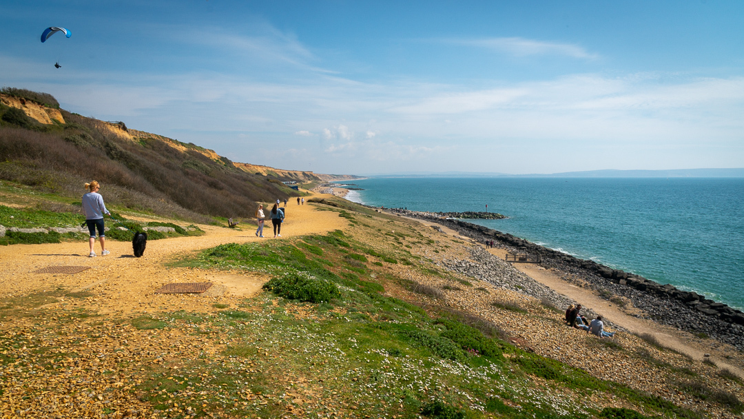 photo of a coastal path