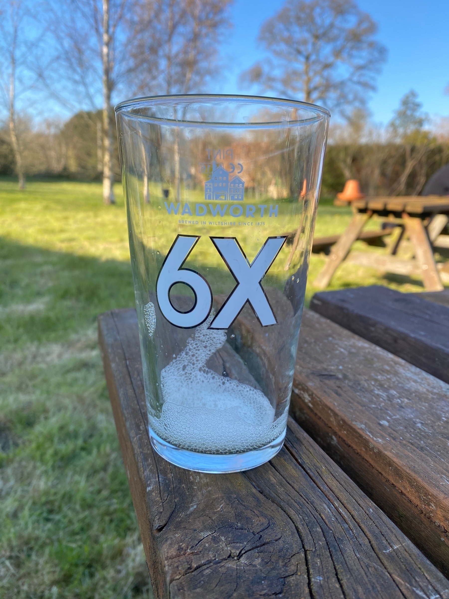 empty beer glass photo