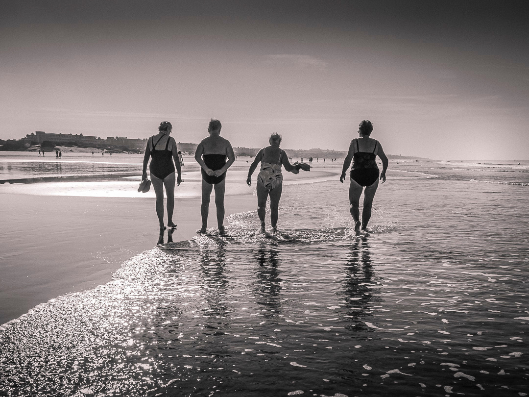 ladies on a beach